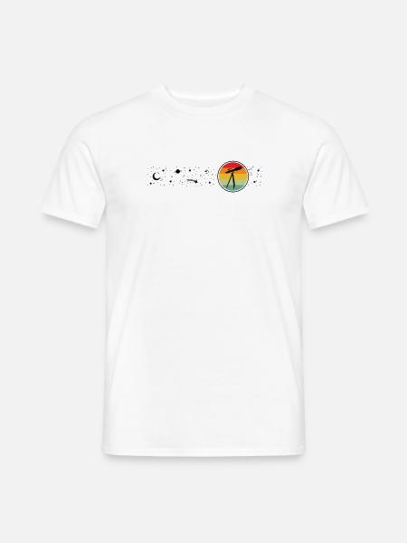 Astronomie Weltraum Weltraum Sternenbeobachtung - Männer T-Shirt - Weiß