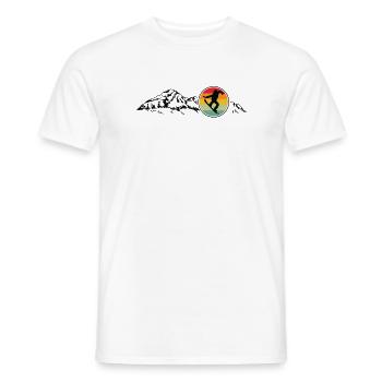 Snowboarding Snowboarder Snowboard Enthusiast - Men's T-Shirt - white - Front - AI Model Male 178 dark (178cm)