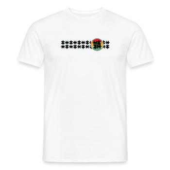 Jigsaw Puzzle Jig Saw Puzzle Lover - Men's T-Shirt - white - Front - AI Model Male 178 dark (178cm)