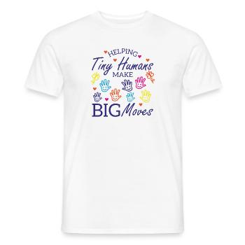 Ergothérapeute Ergothérapie Tiny Humans OT - T-shirt homme - blanc - Devant - AI Model Male 178 dark (178cm)