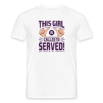 Mormonen LDS Missionar Dieses Mädchen ist berufen - Männer T-Shirt - Weiß - Vorne - AI Model Male 178 dark (178cm)