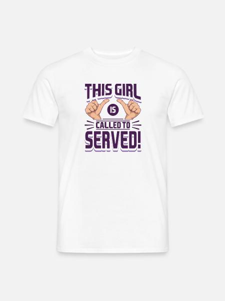 Mormoner SDH-missionær Denne pige kaldes - Mænd T-shirt - hvid