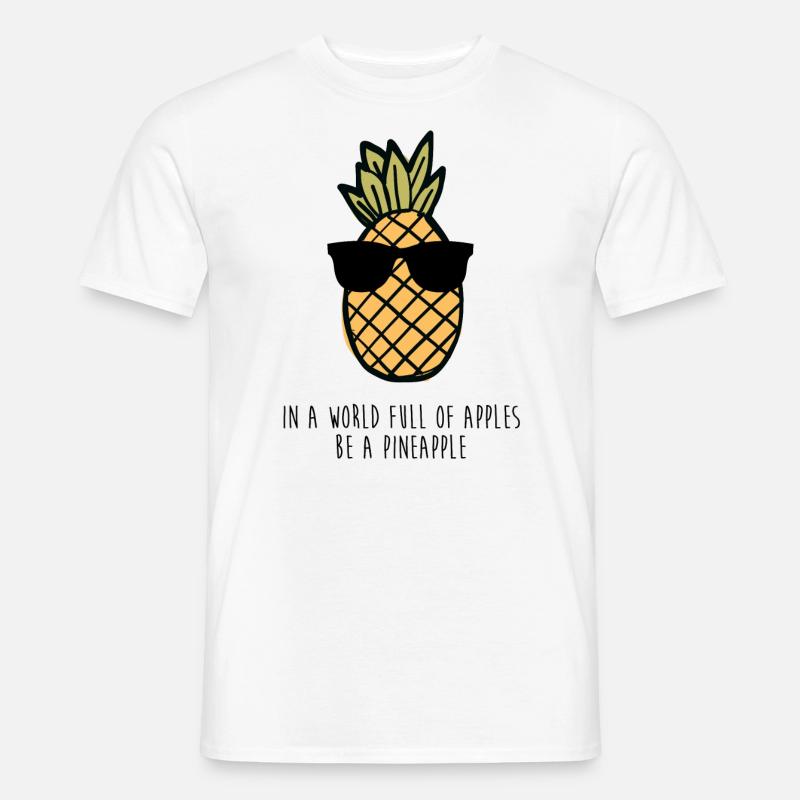 Ananas Ananas Cool gave - Mænd T-shirt - hvid