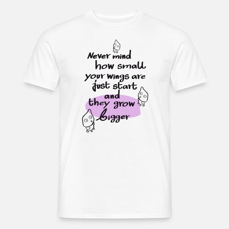 Eule mit buntem Fleck im Leben - Männer T-Shirt - Weiß