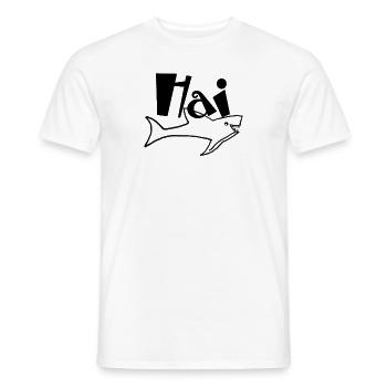 Shark, cadeau de requin - T-shirt homme - blanc - Devant - AI Model Male 178 dark (178cm)