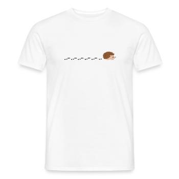 Igel Spuren - Männer T-Shirt - Weiß - Vorne - AI Model Male 178 dark (178cm)