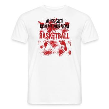 Basketball Geschenkidee Sport Design - Männer T-Shirt - Weiß - Vorne - AI Model Male 178 dark (178cm)