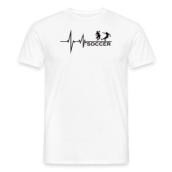 Football Accessories Gift Idea Football Fan - Men's T-Shirt - white - Front - AI Model Male 178 dark (178cm)