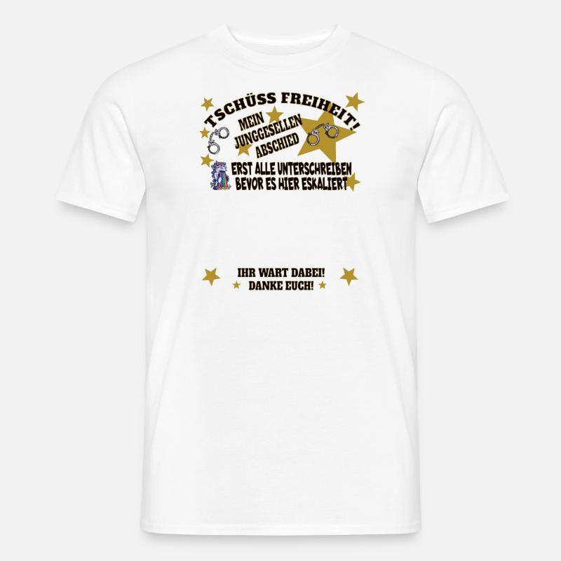 Hochzeit Zubehör Geschenkidee - Männer T-Shirt - Weiß