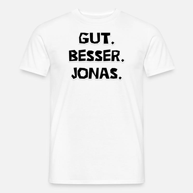 Gut. Besser. Jonas. - Männer T-Shirt - Weiß