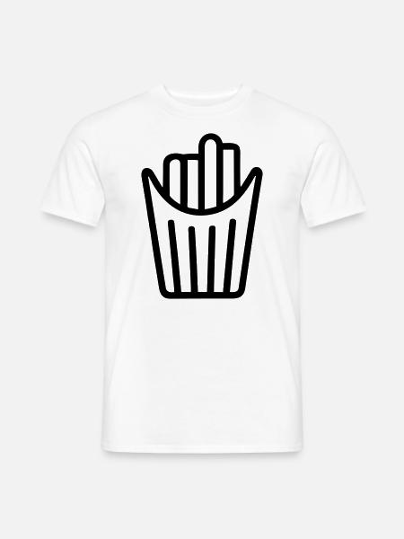 French fries cone - Men's T-Shirt - white