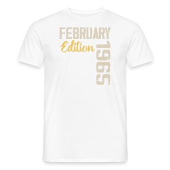 Février 1976 Anniversaire Février 1976 Rétro - T-shirt homme - blanc - Devant - AI Model Male 178 dark (178cm)