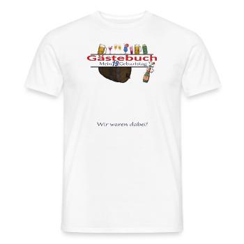 Livre d’or 19e anniversaire homme et femme - T-shirt homme - blanc - Devant - AI Model Male 178 dark (178cm)