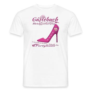 85th Birthday Man and Woman Guestbook - Men's T-Shirt - white - Front - AI Model Male 178 dark (178cm)