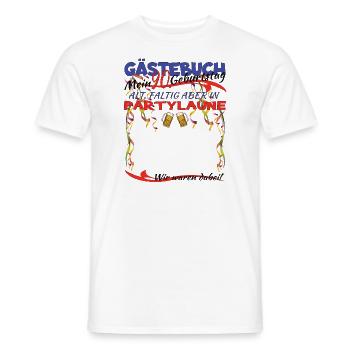 Livre d'or du mari et de la femme du 90e anniversaire - T-shirt homme - blanc - Devant - AI Model Male 178 dark (178cm)
