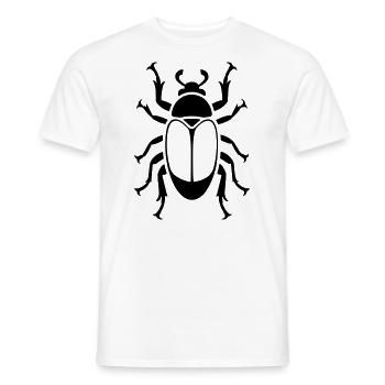 scarabée - Men's T-Shirt - white - Front - AI Model Male 178 dark (178cm)