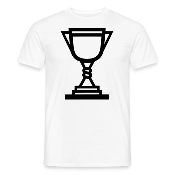 trophy - Men's T-Shirt - white - Front - AI Model Male 178 dark (178cm)