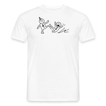 4th anniversary gift Funny 4 Years Old Birthday - Men's T-Shirt - white - Front - AI Model Male 178 dark (178cm)
