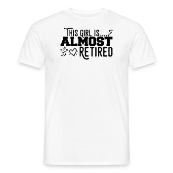 This Girl Almost Retired - T-shirt homme - blanc - Devant - AI Model Male 178 dark (178cm)