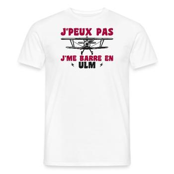 Plane Humor Ulm - Men's T-Shirt - white - Front - AI Model Male 178 dark (178cm)