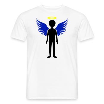 Angel Wings - Men's T-Shirt - white - Front - AI Model Male 178 dark (178cm)