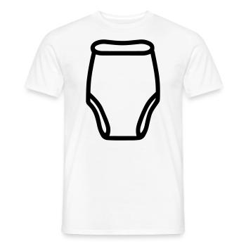 Layer - Men's T-Shirt - white - Front - AI Model Male 178 dark (178cm)