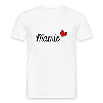 BONNE FÊTE. FÊTE DES MÈRES. FÊTE DES PÈRES. FÊTE - T-shirt homme - blanc - Devant - AI Model Male 178 dark (178cm)