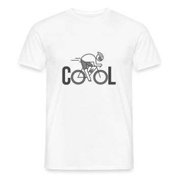 cool bike radfahrer bike bikes bikes cool - Männer T-Shirt - Weiß - Vorne - AI Model Male 178 dark (178cm)