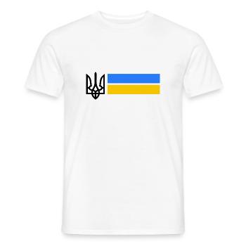 Ukraine - Men's T-Shirt - white - Front - AI Model Male 178 dark (178cm)