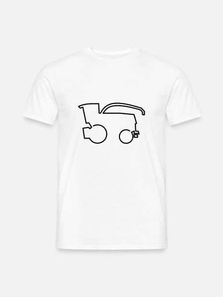 Voederrooier Claas Jaguar Silage Harvest Transport - Heren T-shirt - wit
