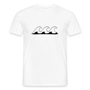 welle - Männer T-Shirt - Weiß - Vorne - AI Model Male 178 dark (178cm)