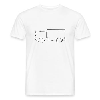 Truck Man Cat 1 Off-Road Outdoor Transport - Men's T-Shirt - white - Front - AI Model Male 178 dark (178cm)