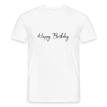 ALLES GUTE ZUM GEBURTSTAG. ALLES GUTE ZUM GEBURTSTAG. JAHRESTAG. - Männer T-Shirt - Weiß - Vorne - AI Model Male 178 dark (178cm)