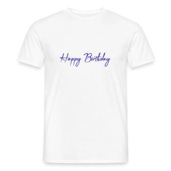 ALLES GUTE ZUM GEBURTSTAG. ALLES GUTE ZUM GEBURTSTAG. JAHRESTAG. - Männer T-Shirt - Weiß - Vorne - AI Model Male 178 dark (178cm)