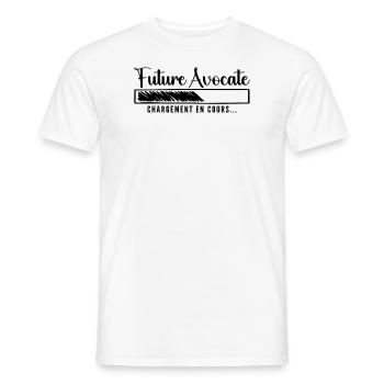 Future Avocate -Cadeau Future Avocate - T-shirt homme - blanc - Devant - AI Model Male 178 dark (178cm)