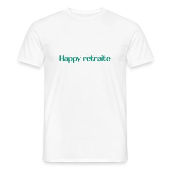 RUHESTAND. RUHESTAND. PENSIONIERT. RUHESTAND - Männer T-Shirt - Weiß - Vorne - AI Model Male 178 dark (178cm)