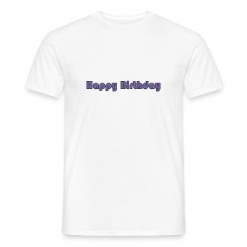 ALLES GUTE ZUM GEBURTSTAG. ALLES GUTE ZUM GEBURTSTAG. JAHRESTAG. - Männer T-Shirt - Weiß - Vorne - AI Model Male 178 dark (178cm)
