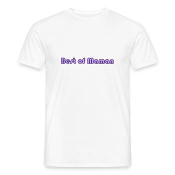 HAPPY MOTHER'S DAY. MOM. MOTHER's DAY - Men's T-Shirt - white - Front - AI Model Male 178 dark (178cm)