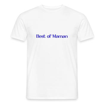 HAPPY MOTHER'S DAY. MOM. MOTHER's DAY - Men's T-Shirt - white - Front - AI Model Male 178 dark (178cm)