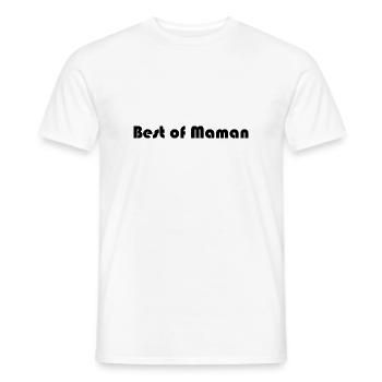 SCHÖNEN MUTTERTAG. MAMA. MUTTERTAG. ICH LIEBE DICH - Männer T-Shirt - Weiß - Vorne - AI Model Male 178 dark (178cm)