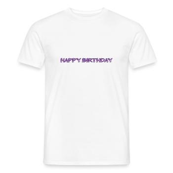 ALLES GUTE ZUM GEBURTSTAG. ALLES GUTE ZUM GEBURTSTAG. JAHRESTAG. - Männer T-Shirt - Weiß - Vorne - AI Model Male 178 dark (178cm)