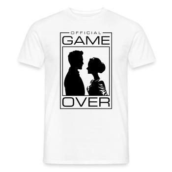 Jeu de couple de mariage sur le couple de mariage Jga - T-shirt homme - blanc - Devant - AI Model Male 178 dark (178cm)