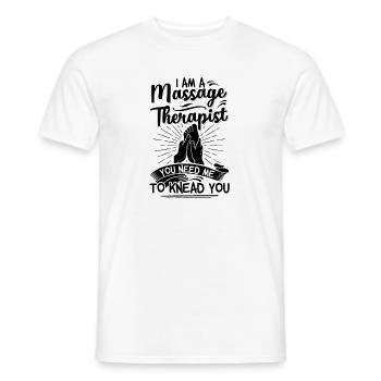 Physiotherapists Profession | Physiotherapist gift - Men's T-Shirt - white - Front - AI Model Male 178 dark (178cm)