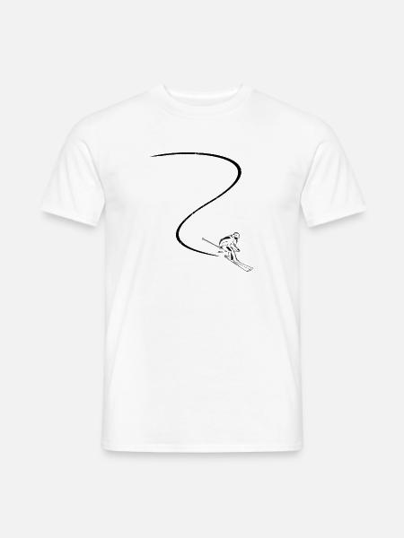 Esquiador | Esquí Esquiador Esquí Regalos de invierno - Camiseta hombre - blanco