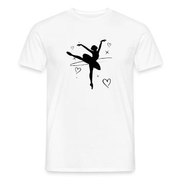 Danseur de ballet | Cadeau de passe-temps de ballerine dansante - T-shirt homme - blanc - Devant - AI Model Male 178 dark (178cm)