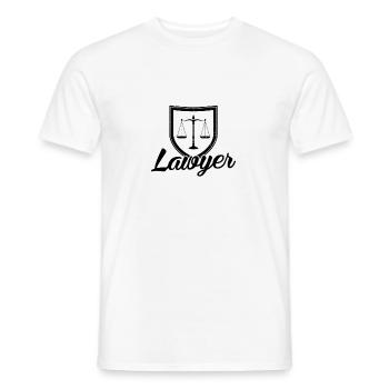 Droit des avocats | Profession avocats avocats idées cadeaux - T-shirt homme - blanc - Devant - AI Model Male 178 dark (178cm)