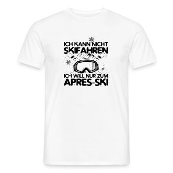 Apres-Ski | Ski Skifahren Skifahrer Geschenkideen - Männer T-Shirt - Weiß - Vorne - AI Model Male 178 dark (178cm)