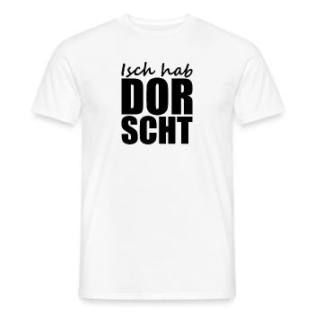 Sächsisch - Dialekt - Spruch - Männer T-Shirt - Weiß - Vorne - AI Model Male 178 dark (178cm)
