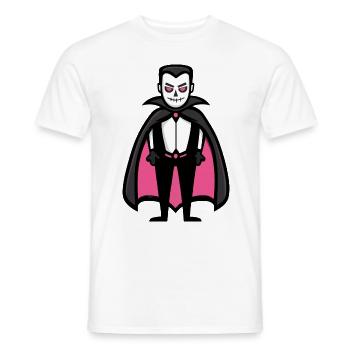Vampir Halloween Witzig Lustig - Männer T-Shirt - Weiß - Vorne - AI Model Male 178 dark (178cm)