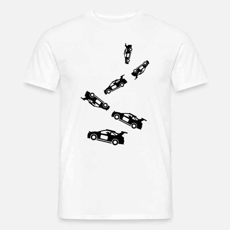 Auto Rennfahrer - Männer T-Shirt - Weiß